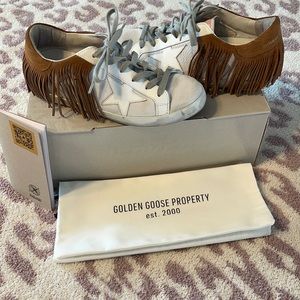 Golden goose sneakers size 37 fringe